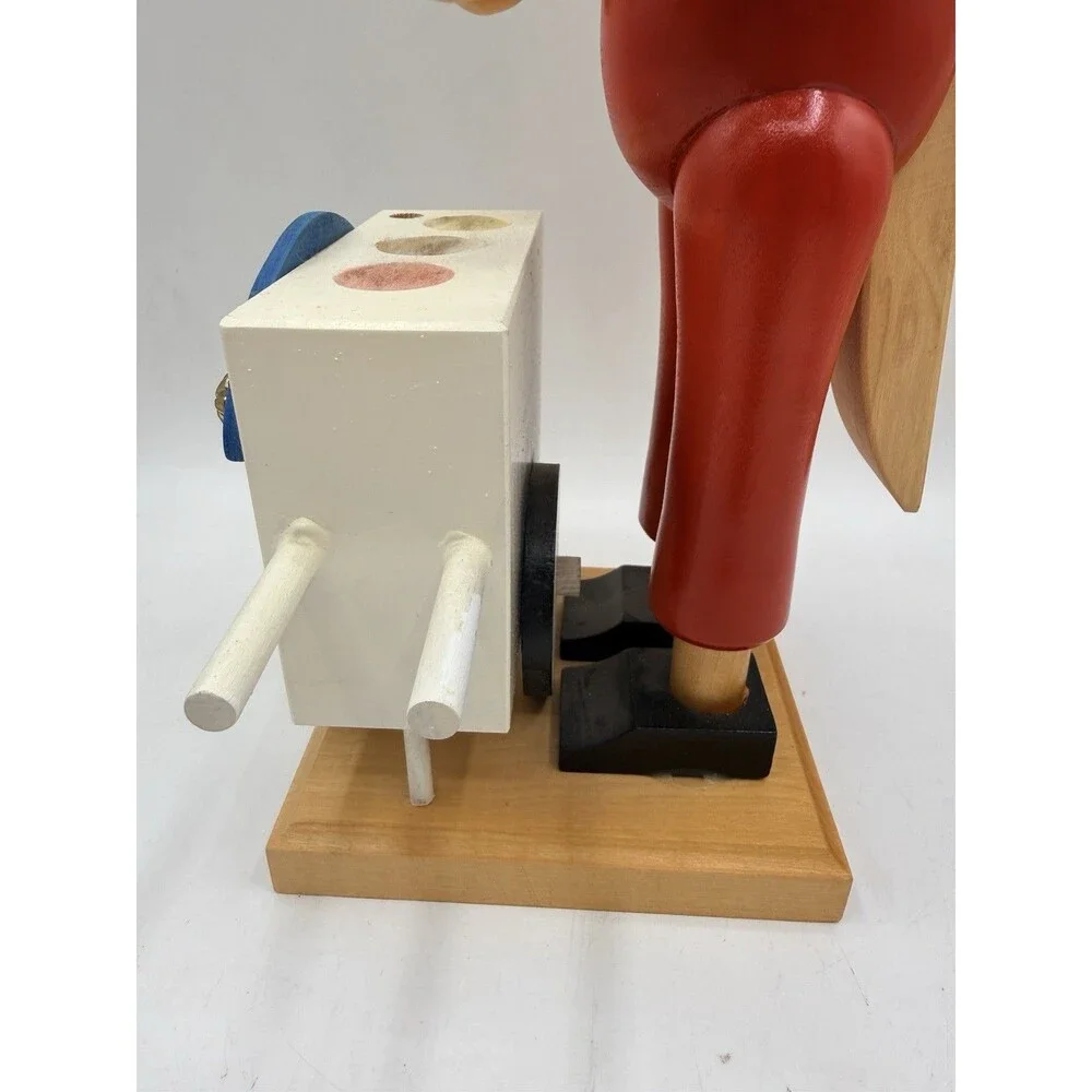 NUTCRACKER ZUBER SIGNED NUMBERED ICE CREAM MAKER CART STAND 14